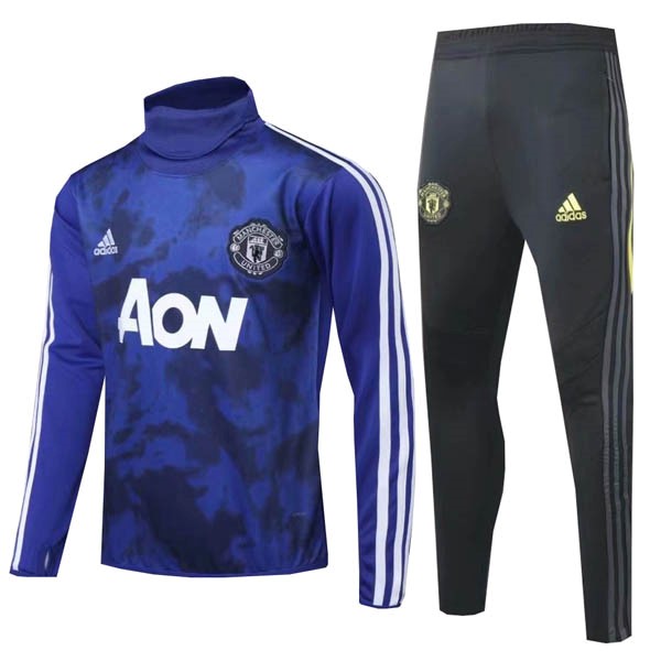 Chandal Manchester United 2019 2020 Azul Negro Blanco